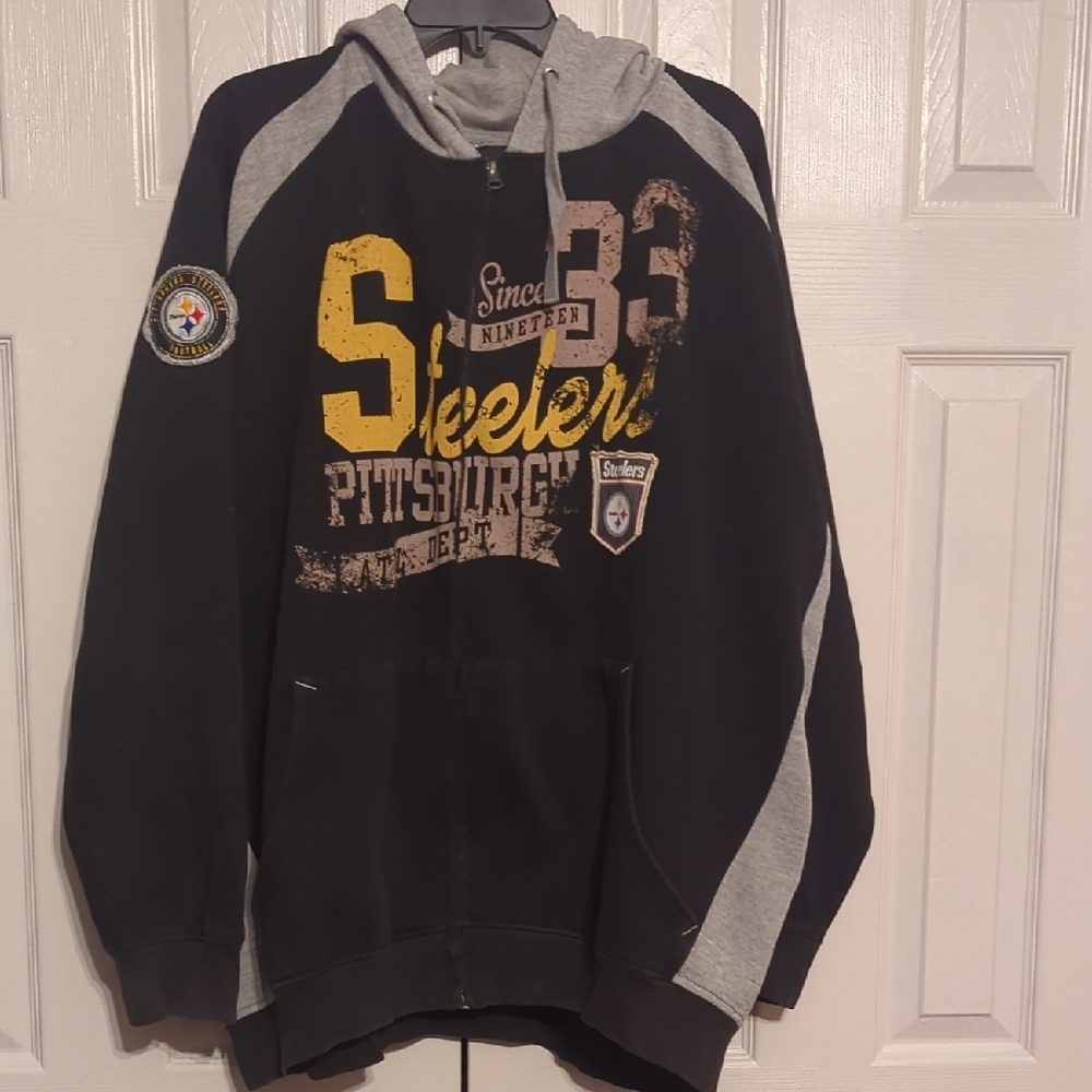 Black and Gray Pittsburgh Steelers Hoodie